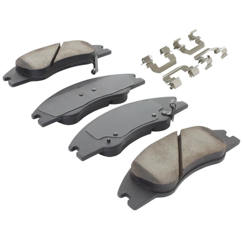 MPA 1001-1074C Quality-Built Premium Ceramic Brake Pads w/ Hardware
