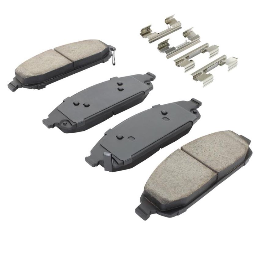 MPA 1001-1080M Quality-Built Premium Semi-Metallic Brake Pads w/ Hardware
