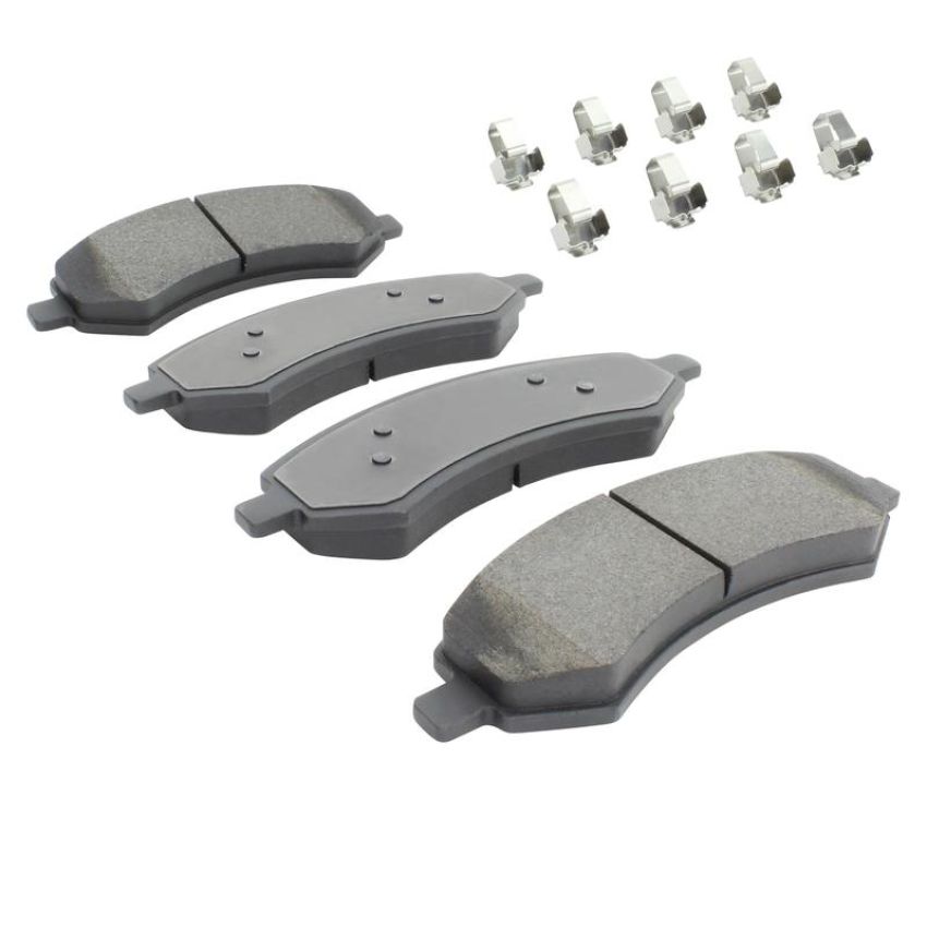 MPA 1001-1084M Quality-Built Premium Semi-Metallic Brake Pads w/ Hardware