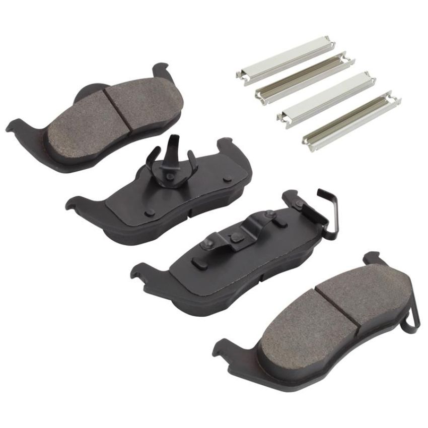 MPA 1001-1087C Quality-Built Premium Ceramic Brake Pads w/ Hardware
