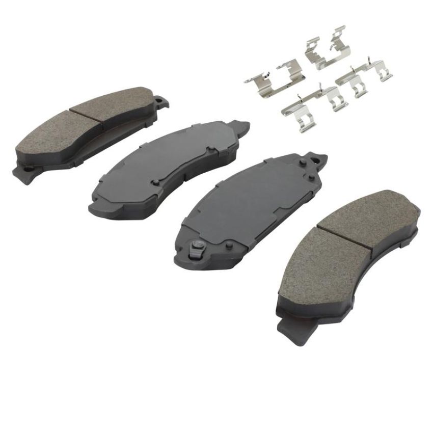 MPA 1001-1092M Quality-Built Premium Semi-Metallic Brake Pads w/ Hardware