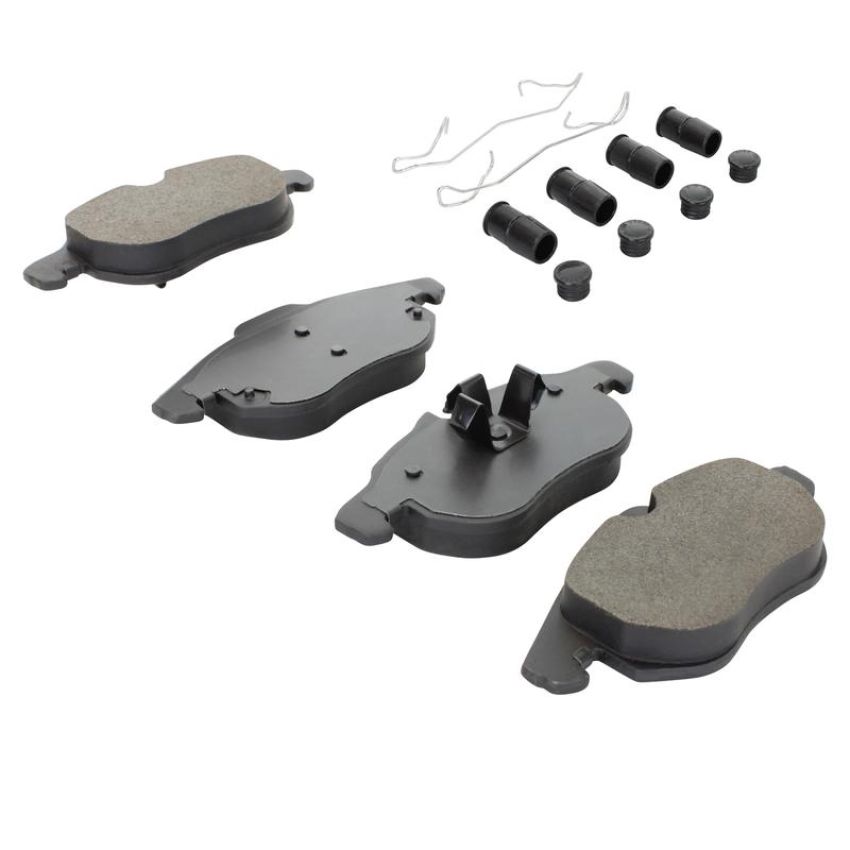 MPA 1001-1106M Quality-Built Premium Semi-Metallic Brake Pads w/ Hardware