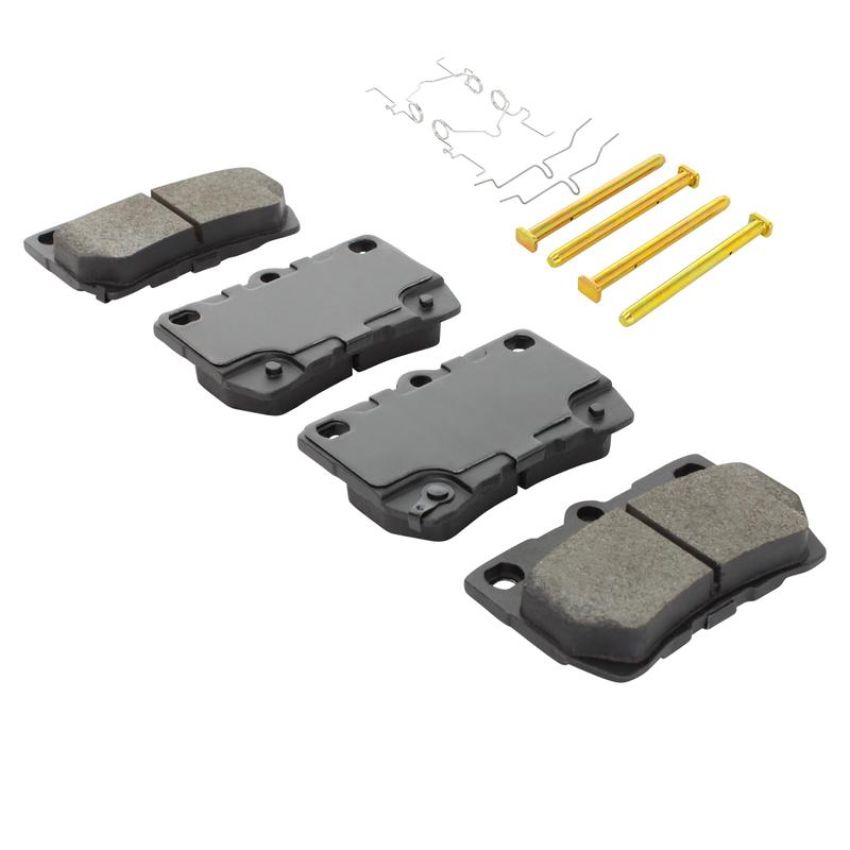 MPA 1001-1113AM Quality-Built Premium Semi-Metallic Brake Pads w/ Hardware