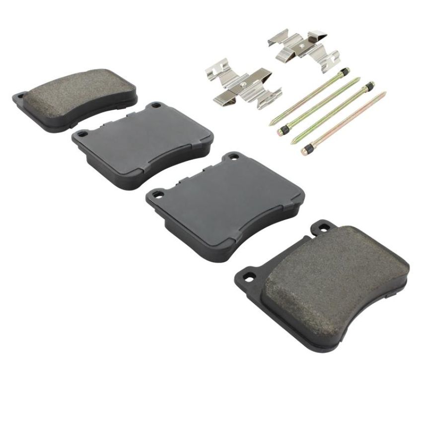 MPA 1001-1121M Quality-Built Premium Semi-Metallic Brake Pads w/ Hardware