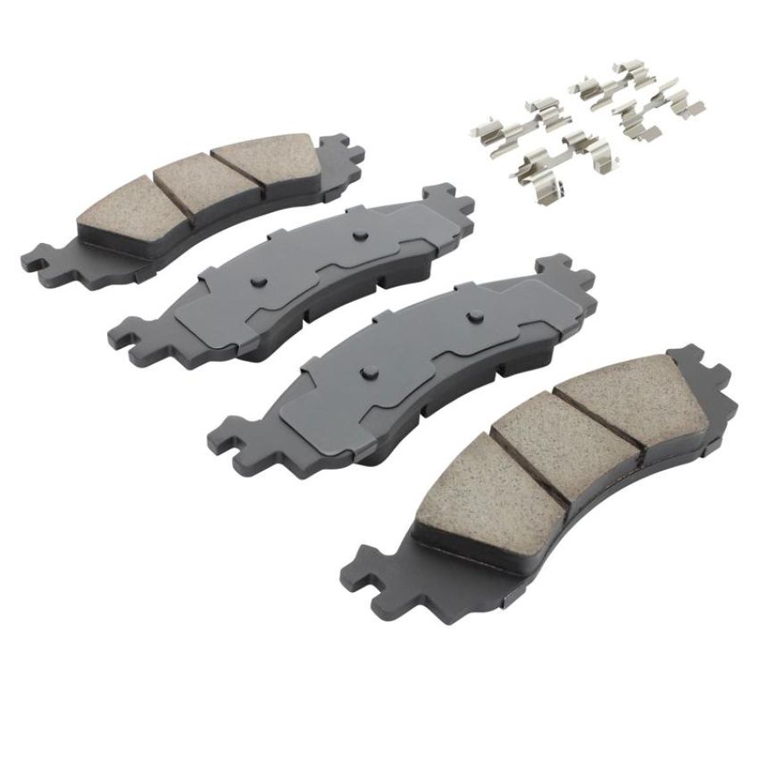 MPA 1001-1158C Quality-Built Premium Ceramic Brake Pads w/ Hardware