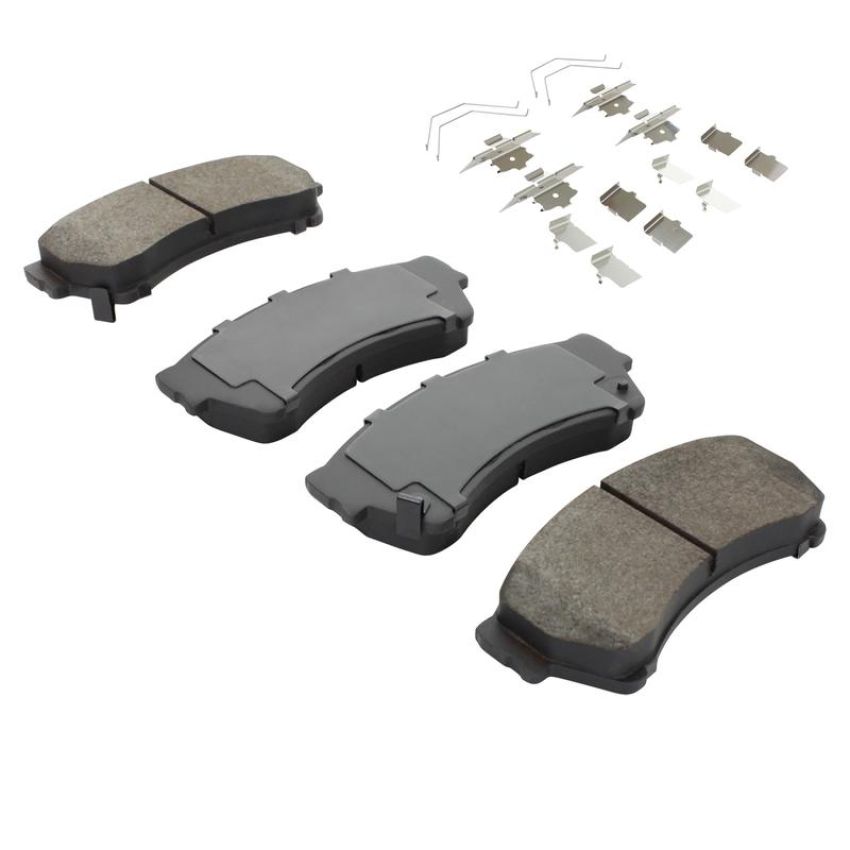 MPA 1001-1164C Quality-Built Premium Ceramic Brake Pads w/ Hardware
