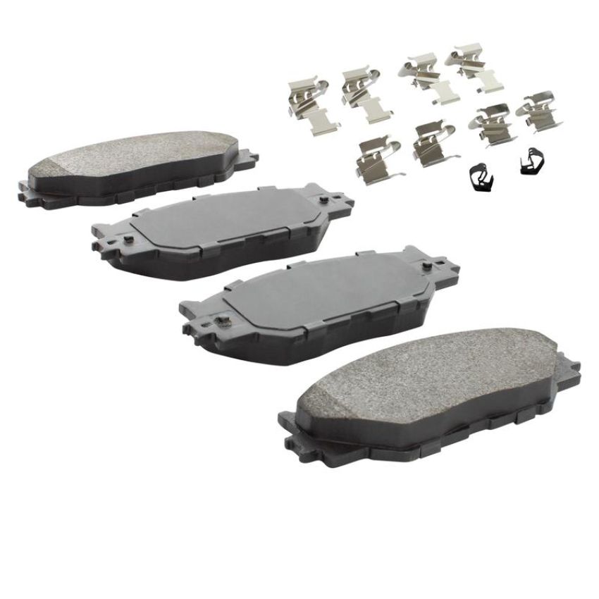 MPA 1001-1178M Quality-Built Premium Semi-Metallic Brake Pads w/ Hardware