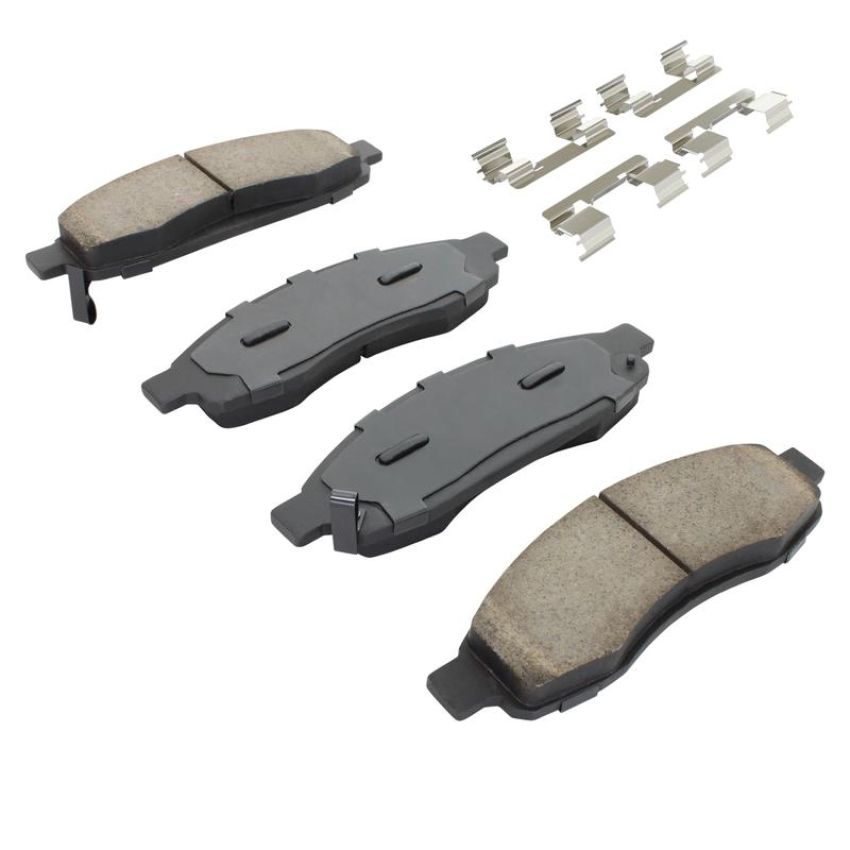 MPA 1001-1183M Quality-Built Premium Semi-Metallic Brake Pads w/ Hardware