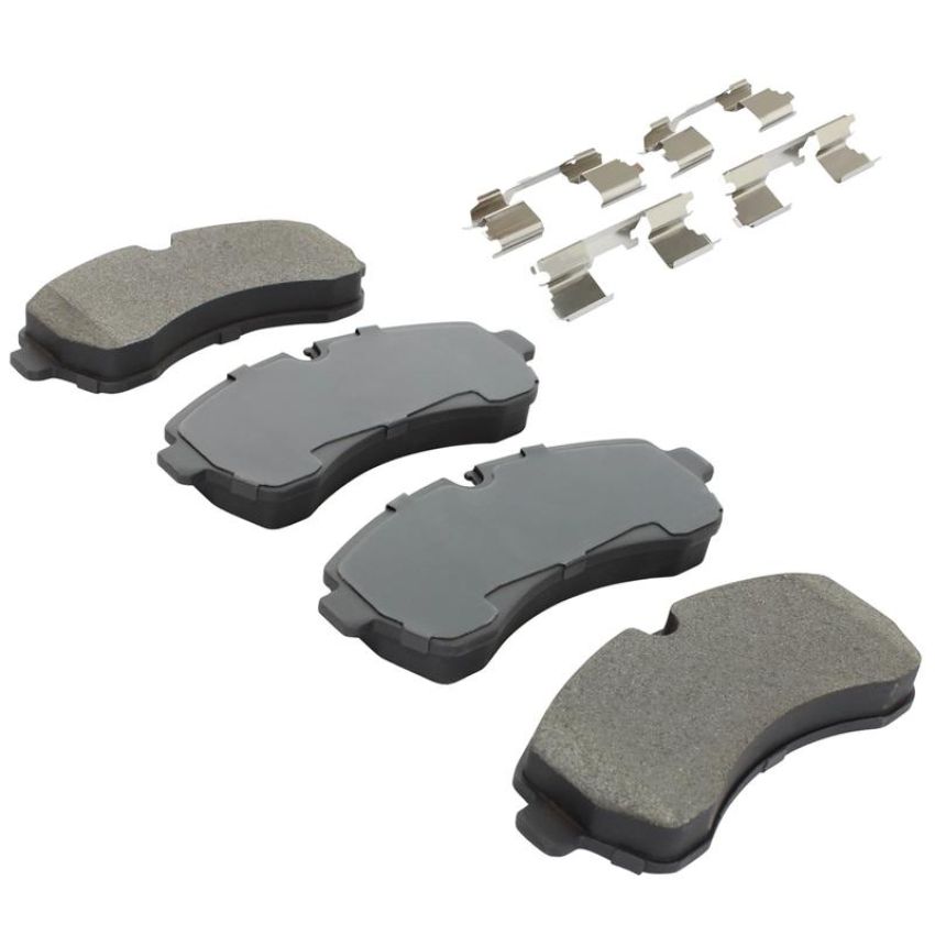 MPA 1001-1268M Quality-Built Premium Semi-Metallic Brake Pads w/ Hardware