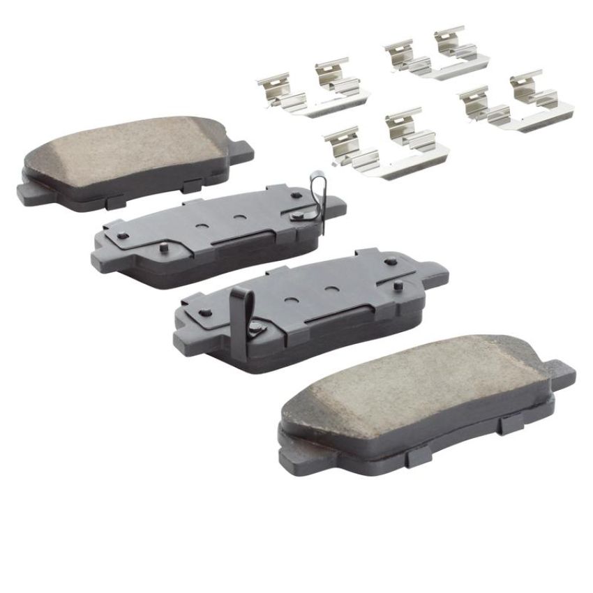 MPA 1001-1284M Quality-Built Premium Semi-Metallic Brake Pads w/ Hardware