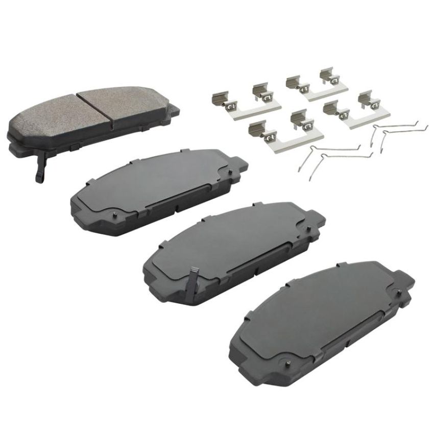 MPA 1001-1286M Quality-Built Premium Semi-Metallic Brake Pads w/ Hardware