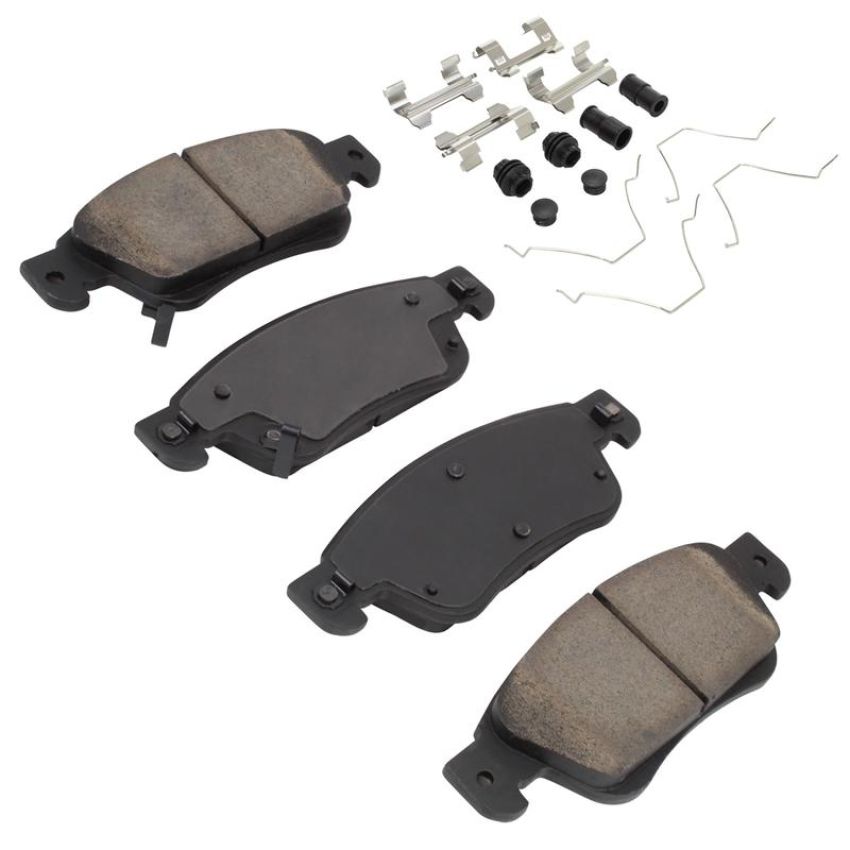 MPA 1001-1287C Quality-Built Premium Ceramic Brake Pads w/ Hardware