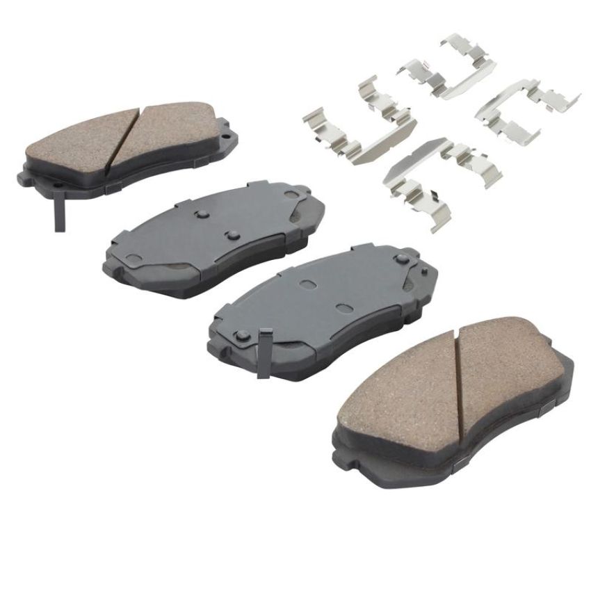 MPA 1001-1295AM Quality-Built Premium Semi-Metallic Brake Pads w/ Hardware