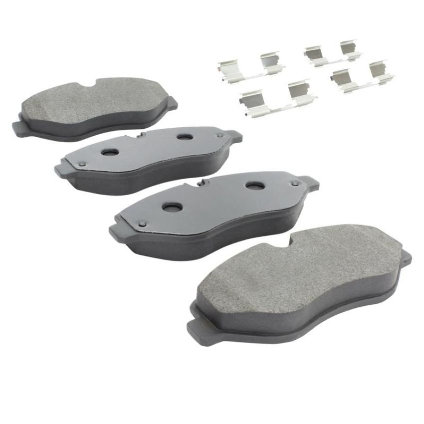 MPA 1001-1316M Quality-Built Premium Semi-Metallic Brake Pads w/ Hardware