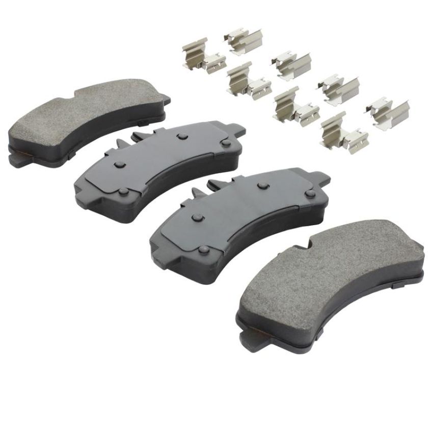 MPA 1001-1318M Quality-Built Premium Semi-Metallic Brake Pads w/ Hardware