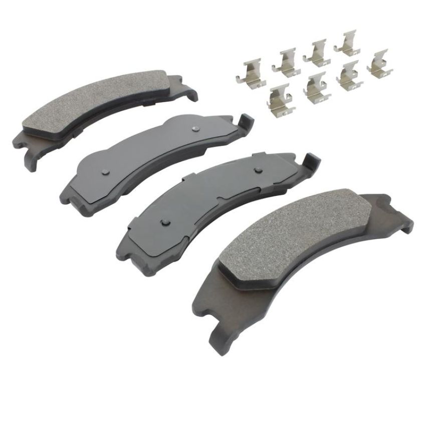 MPA 1001-1329AM Quality-Built Premium Semi-Metallic Brake Pads w/ Hardware