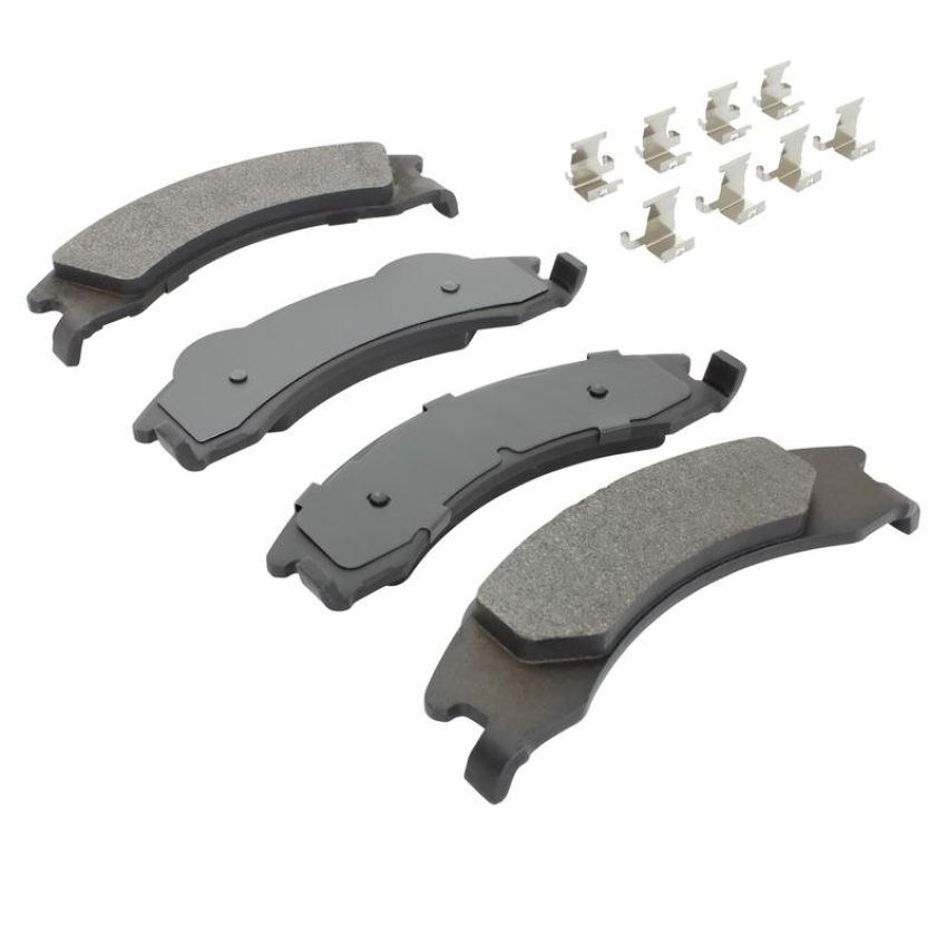 MPA 1001-1329M Quality-Built Premium Semi-Metallic Brake Pads w/ Hardware