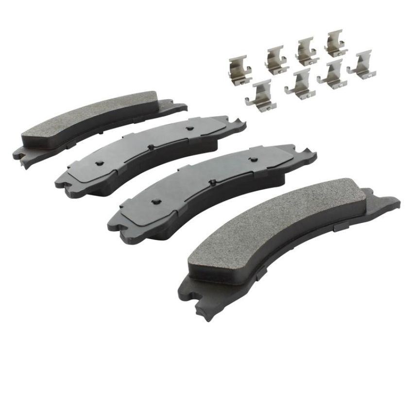 MPA 1001-1330M Quality-Built Premium Semi-Metallic Brake Pads w/ Hardware