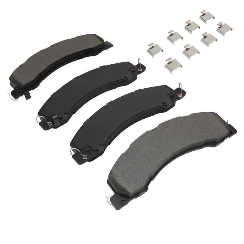 MPA 1001-1335M Quality-Built Premium Semi-Metallic Brake Pads w/ Hardware