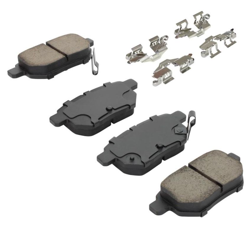 MPA 1001-1354M Quality-Built Premium Semi-Metallic Brake Pads w/ Hardware