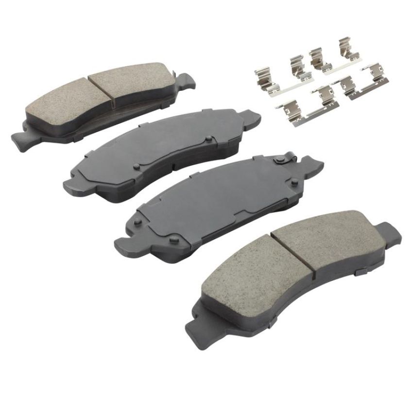 MPA 1001-1363M Quality-Built Premium Semi-Metallic Brake Pads w/ Hardware
