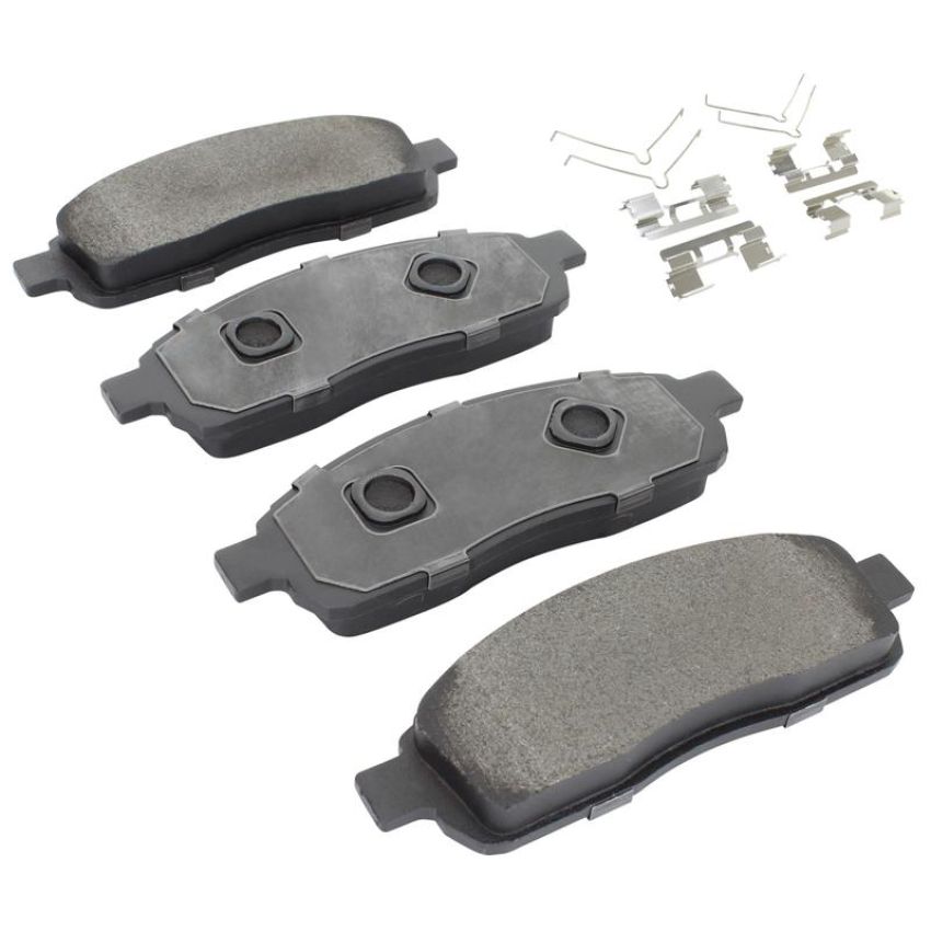 MPA 1001-1392M Quality-Built Premium Semi-Metallic Brake Pads w/ Hardware