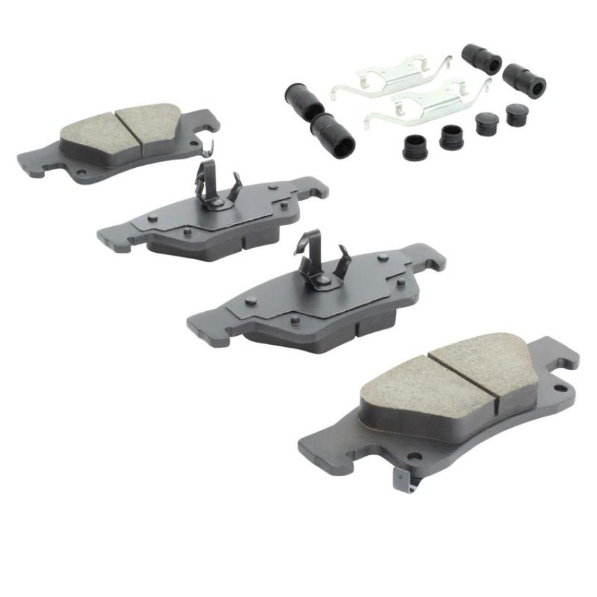 MPA 1001-1498M Quality-Built Premium Semi-Metallic Brake Pads w/ Hardware