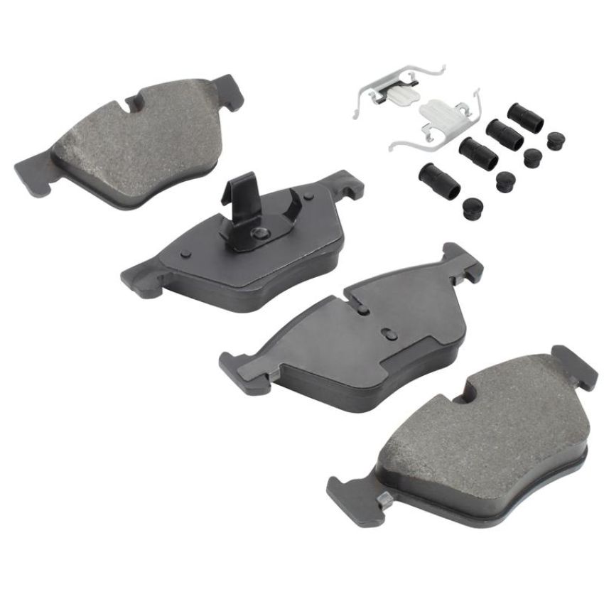 MPA 1001-1504M Quality-Built Premium Semi-Metallic Brake Pads w/ Hardware