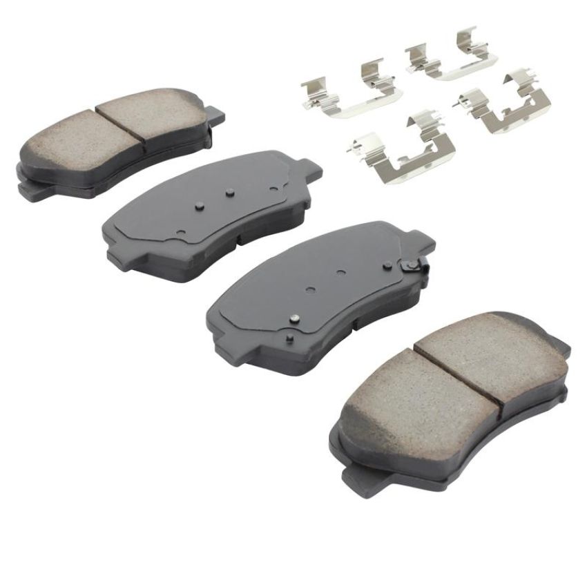 MPA 1001-1543M Quality-Built Premium Semi-Metallic Brake Pads w/ Hardware