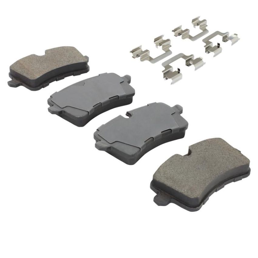 MPA 1001-1547M Quality-Built Premium Semi-Metallic Brake Pads w/ Hardware