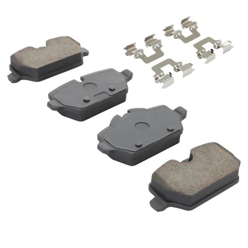 MPA 1001-1554M Quality-Built Premium Semi-Metallic Brake Pads w/ Hardware