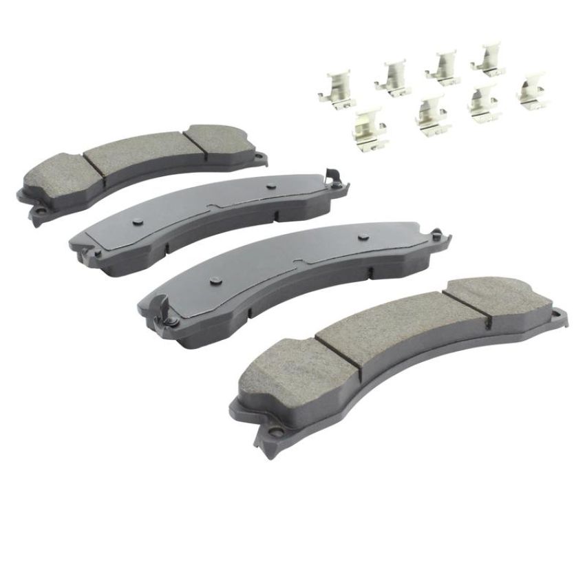 MPA 1001-1565AM Quality-Built Premium Semi-Metallic Brake Pads w/ Hardware