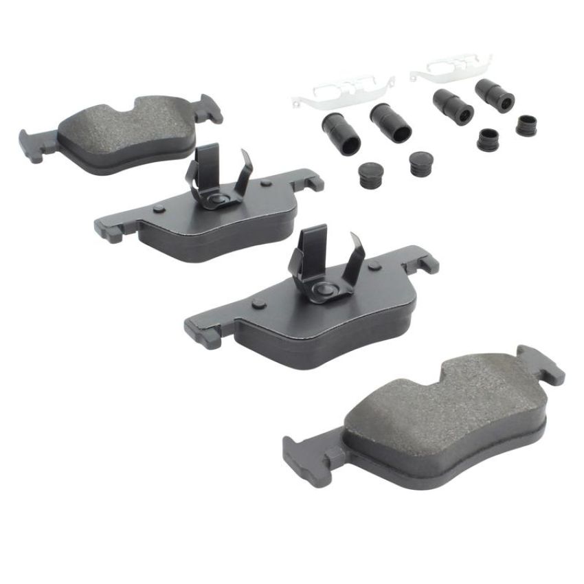 MPA 1001-1613M Quality-Built Premium Semi-Metallic Brake Pads w/ Hardware