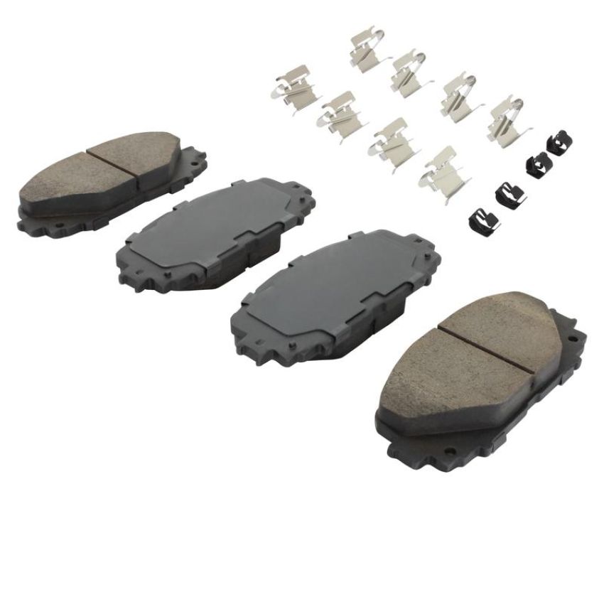 MPA 1001-1628M Quality-Built Premium Semi-Metallic Brake Pads w/ Hardware