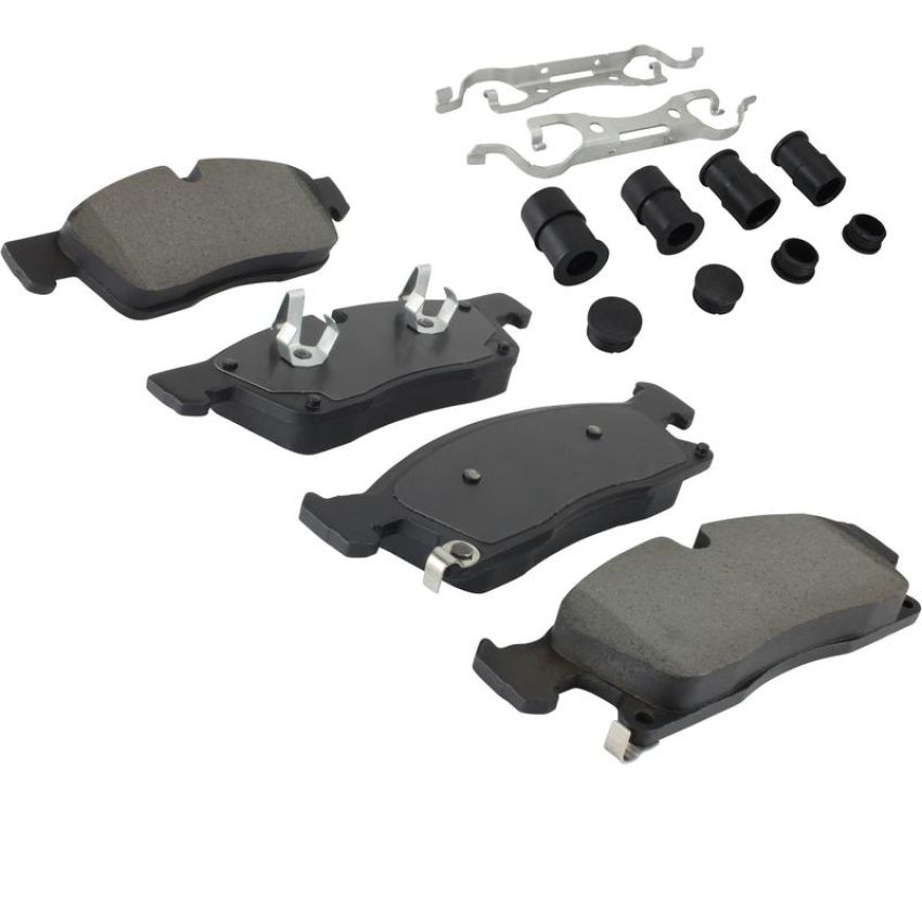 MPA 1001-1629M Quality-Built Premium Semi-Metallic Brake Pads w/ Hardware