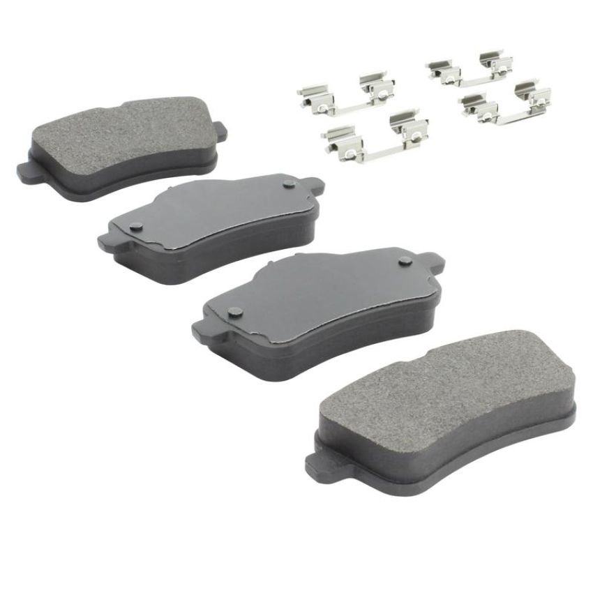 MPA 1001-1630M Quality-Built Premium Semi-Metallic Brake Pads w/ Hardware