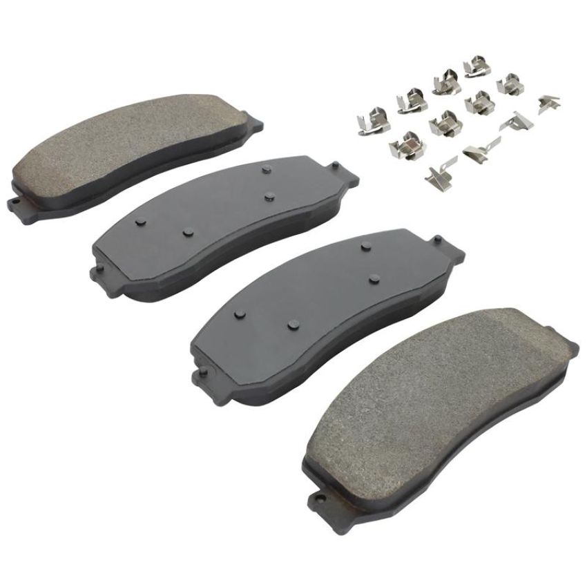MPA 1001-1631M Quality-Built Premium Semi-Metallic Brake Pads w/ Hardware