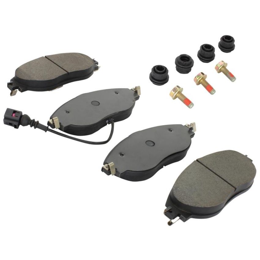 MPA 1001-1633M Quality-Built Premium Semi-Metallic Brake Pads w/ Hardware