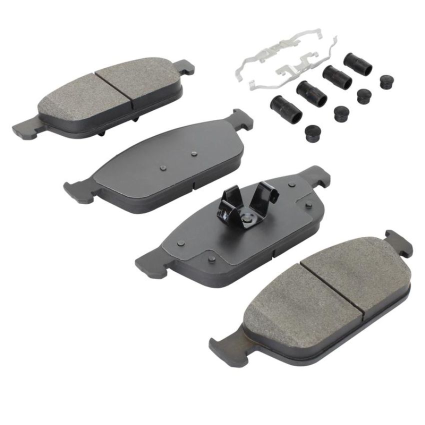 MPA 1001-1645M Quality-Built Premium Semi-Metallic Brake Pads w/ Hardware