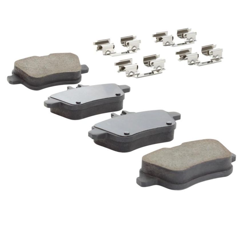 MPA 1001-1646AM Quality-Built Premium Semi-Metallic Brake Pads w/ Hardware