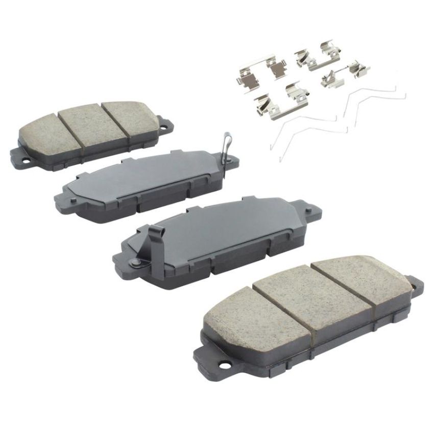 MPA 1001-1654M Quality-Built Premium Semi-Metallic Brake Pads w/ Hardware