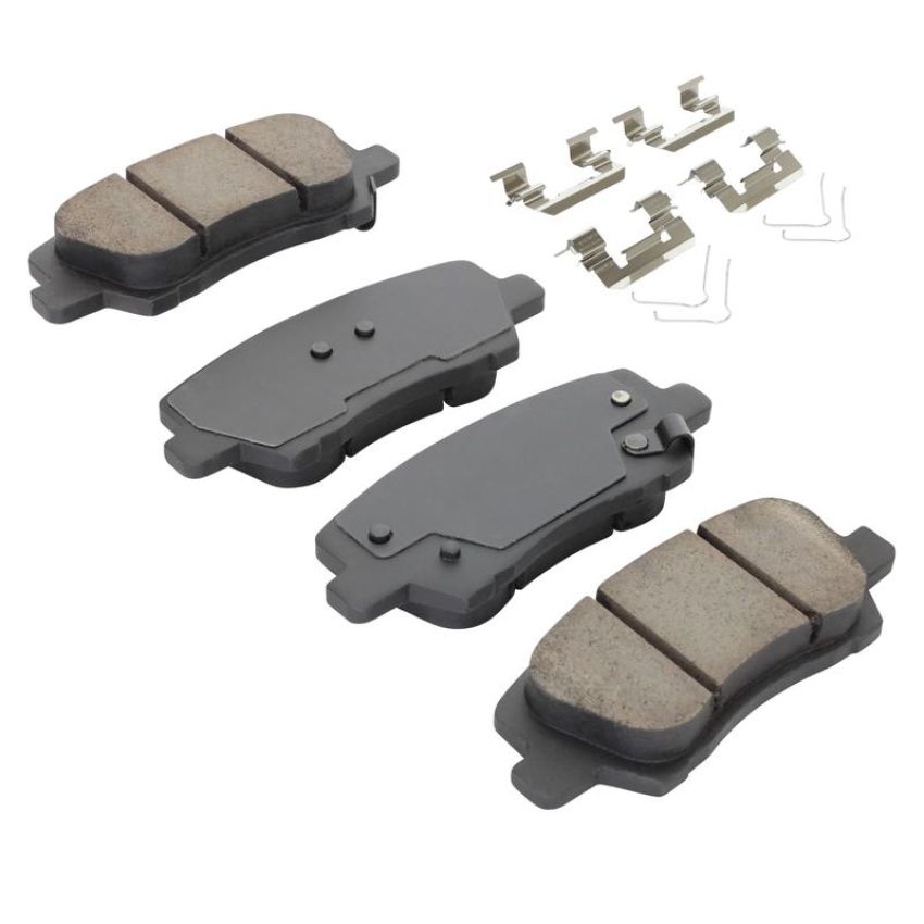 MPA 1001-1659M Quality-Built Premium Semi-Metallic Brake Pads w/ Hardware