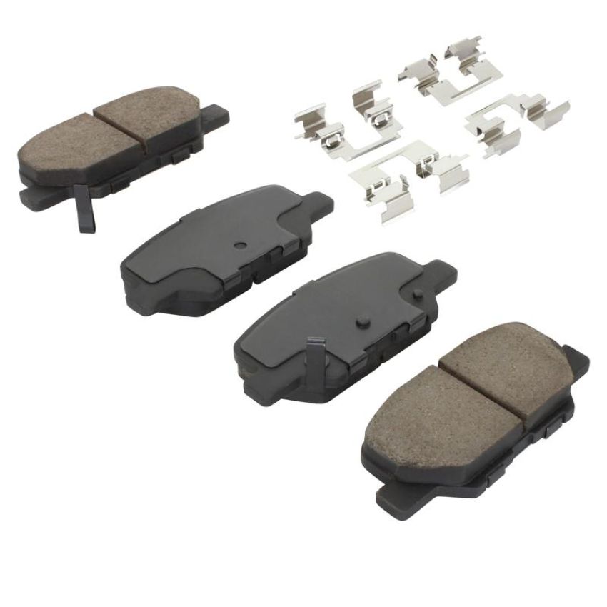 MPA 1001-1679M Quality-Built Premium Semi-Metallic Brake Pads w/ Hardware