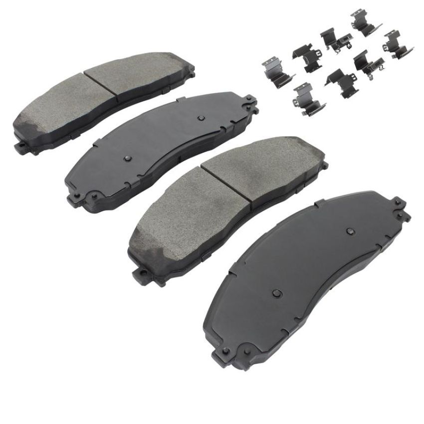 MPA 1001-1680M Quality-Built Premium Semi-Metallic Brake Pads w/ Hardware