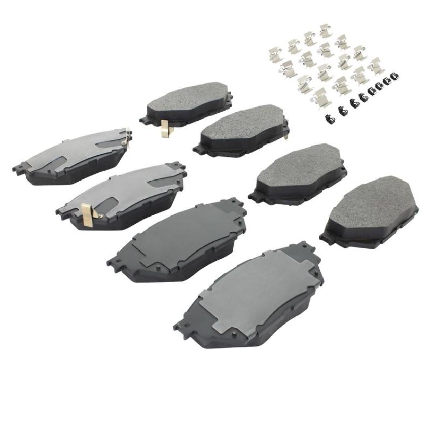 MPA 1001-1682M Quality-Built Premium Semi-Metallic Brake Pads w/ Hardware