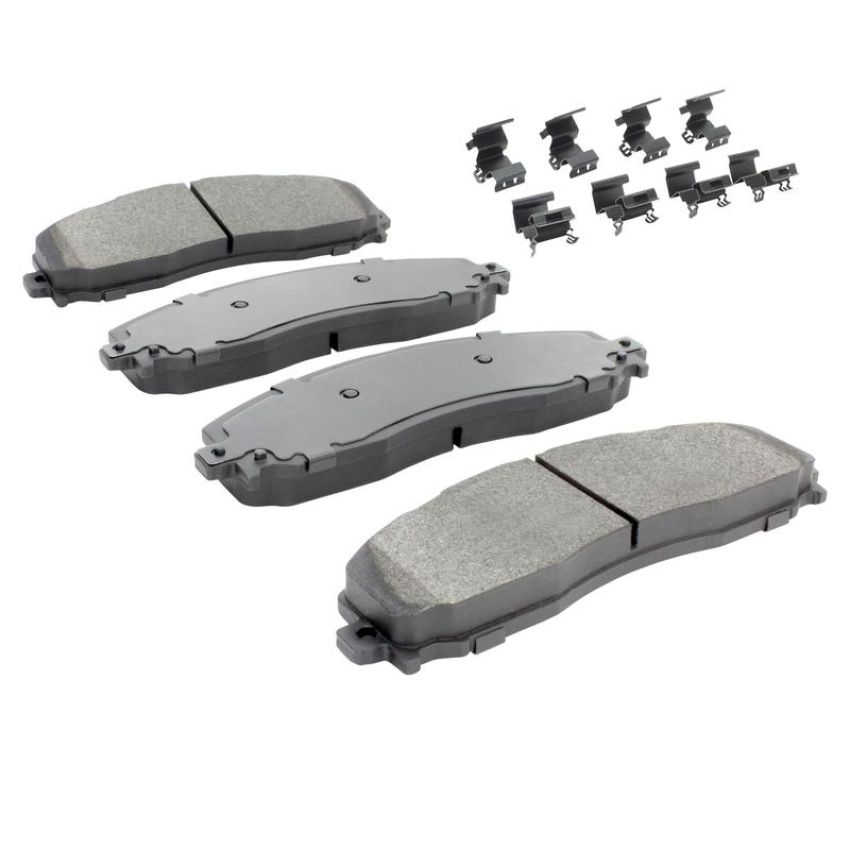 MPA 1001-1691M Quality-Built Premium Semi-Metallic Brake Pads w/ Hardware