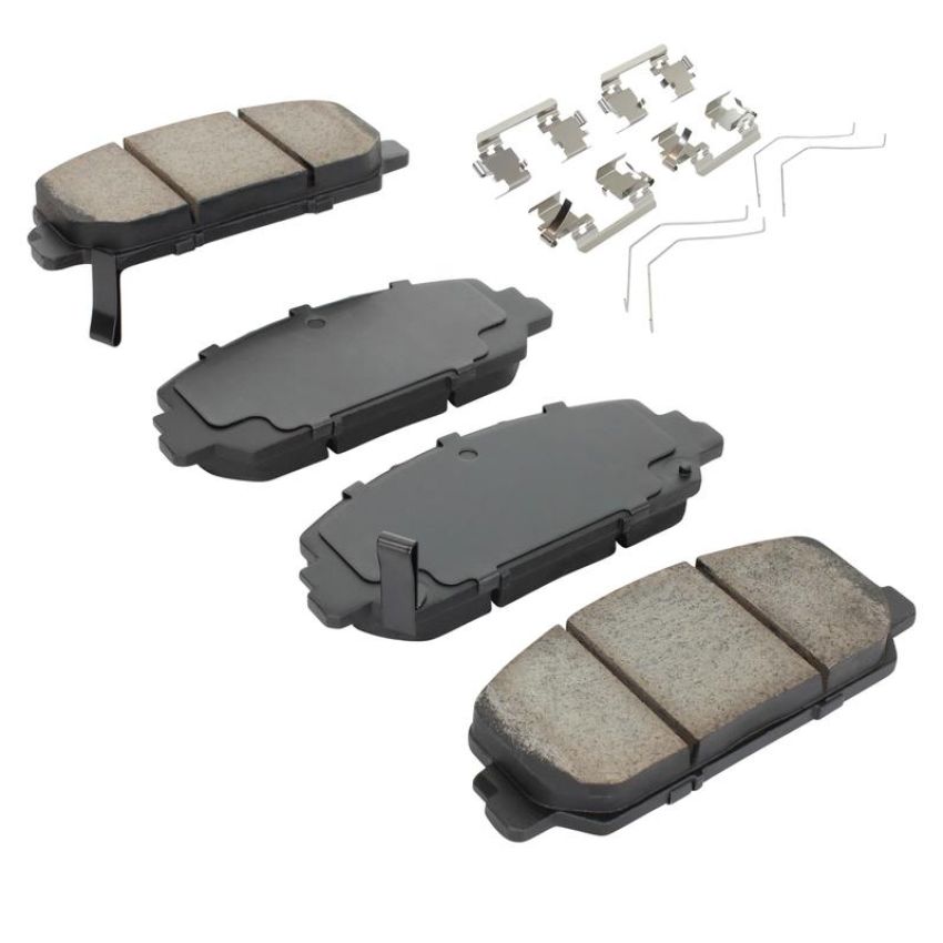 MPA 1001-1697C Quality-Built Premium Ceramic Brake Pads w/ Hardware