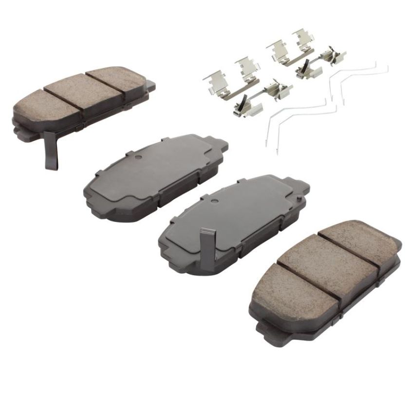 MPA 1001-1697M Quality-Built Premium Semi-Metallic Brake Pads w/ Hardware