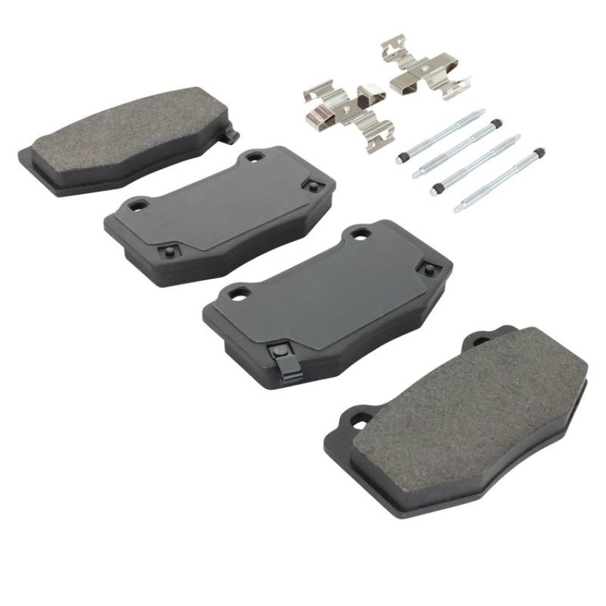 MPA 1001-1718M Quality-Built Premium Semi-Metallic Brake Pads w/ Hardware