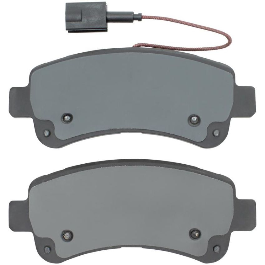 MPA 1001-1746AM Quality-Built Premium Semi-Metallic Brake Pads w/ Hardware